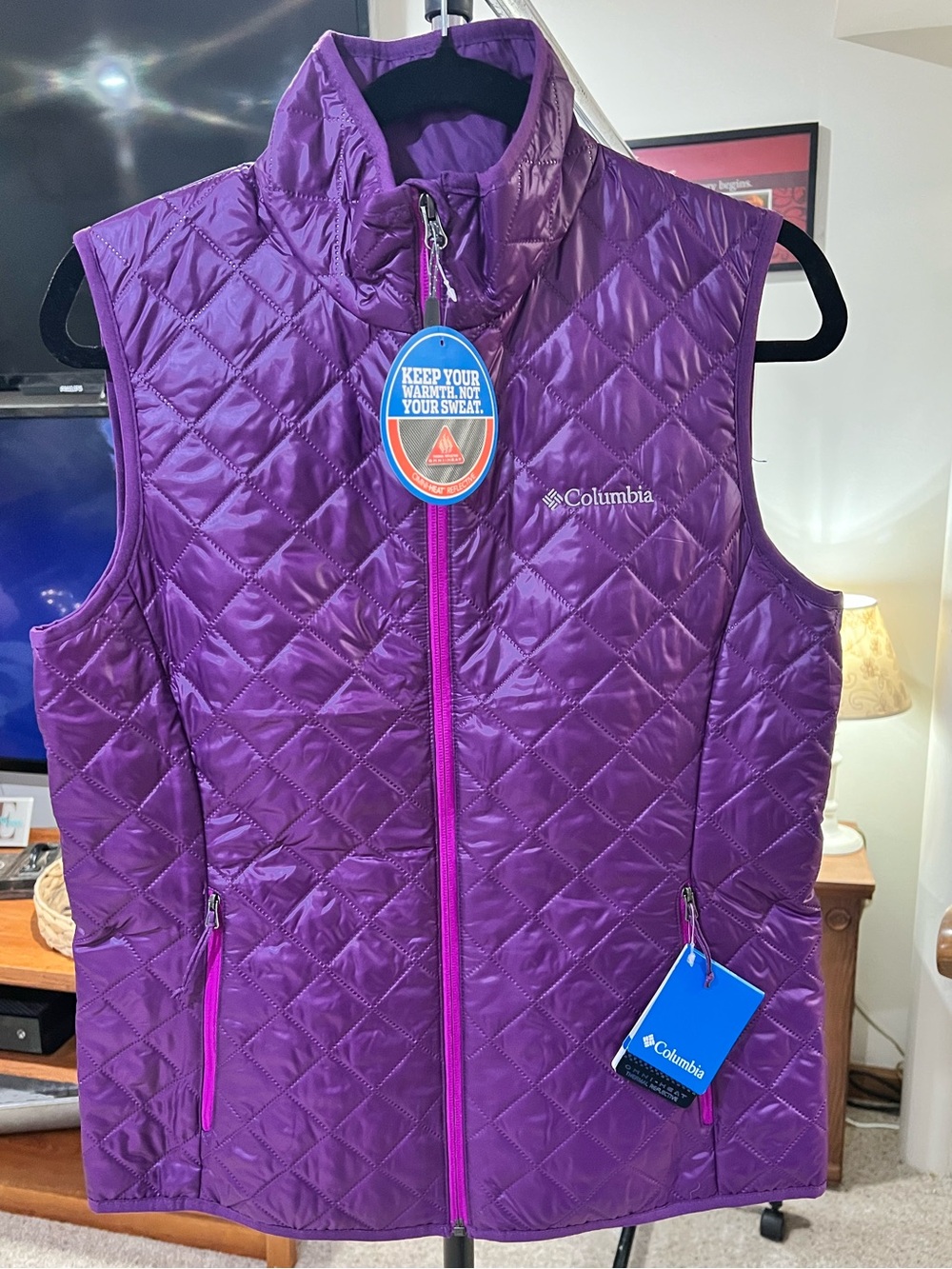 NWT Columbia Purple Omni-Heat Vest $79.99